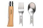 Set Picnic Plus Opinel avec couteau N°08 avec fourchette et cuillère
