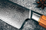 Couteau de chef Fukito Olive Damas 14Cr 21cm
