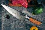 Couteau de chef Fukito Olive Damas 14Cr 21cm