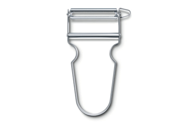 Éplucheur STAR Victorinox tout inox lame dentelée double tranchant