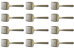 Set de 12 fourchettes râteau Culter Kodai 11,3cm - Vintage Gold
