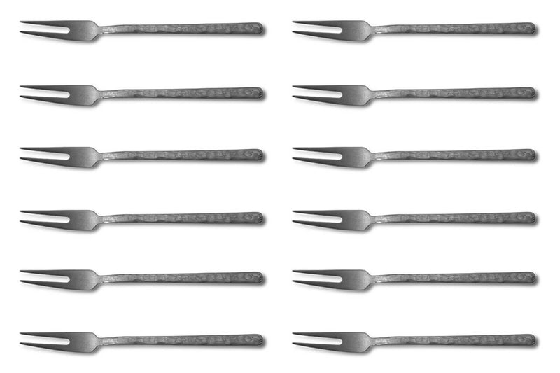Set de 12 fourchettes de table Culter Kodai 2 dents 17,9cm - Vintage Grey