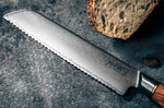 Couteau à pain Fukito Olive Damas 14Cr 21cm