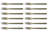 Set de 12 fourchettes à dessert Culter Kodai 13,8cm - Vintage Gold