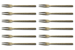 Set de 12 fourchettes à dessert Culter Kodai 13,8cm - Vintage Gold