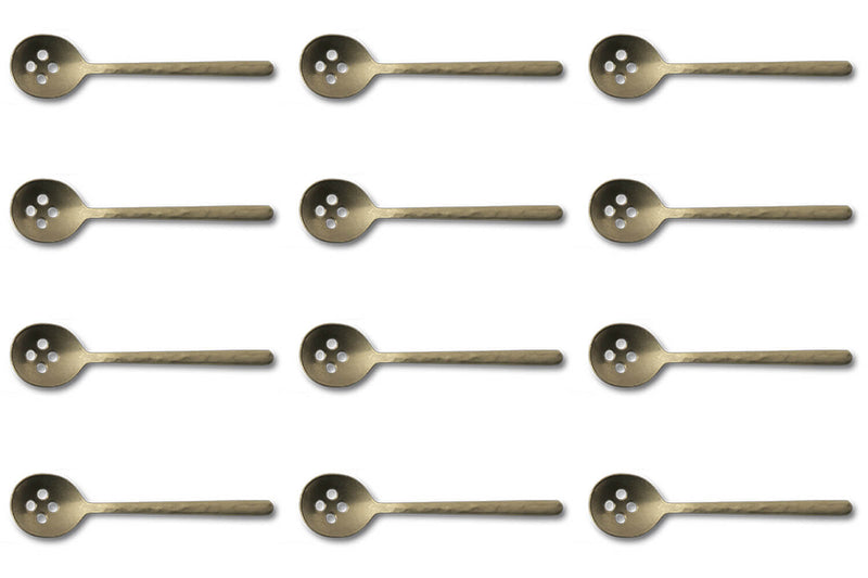 Set de 12 cuillères à moka Culter Kodai 9,8cm - Vintage Gold