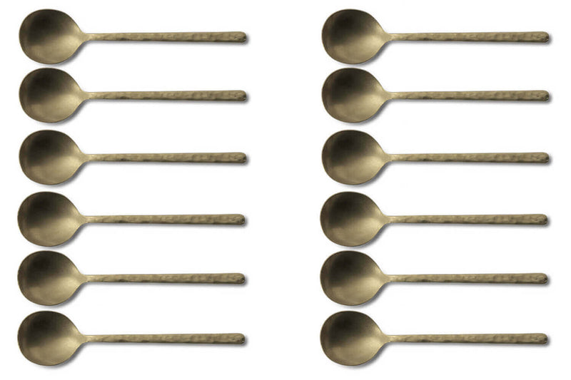 Set de 12 cuillères de table Culter Kodai XL 19cm - Vintage Gold