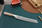 Couteau à pain japonais Kai Shun Classic White damas 33 couches 23cm