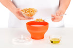 Mini bol à popcorns Lékué pour micro ondes en silicone diamètre 12,7cm