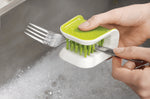 Brosse Joseph Joseph pour couteaux et couverts en polymère vert