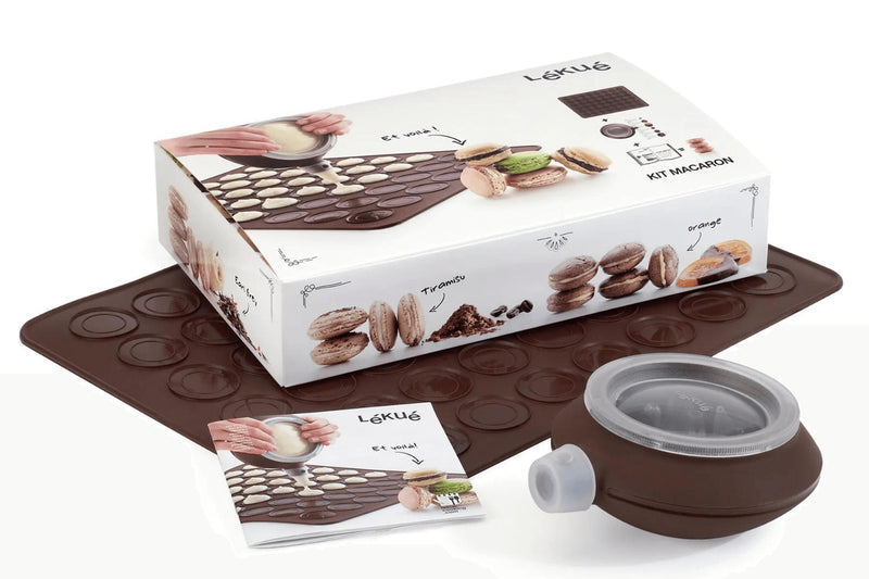Set pour 24 macarons Lékué avec recettes incluses