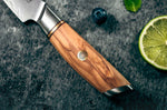 Couteau d'office Fukito Olive Damas 14Cr 9cm