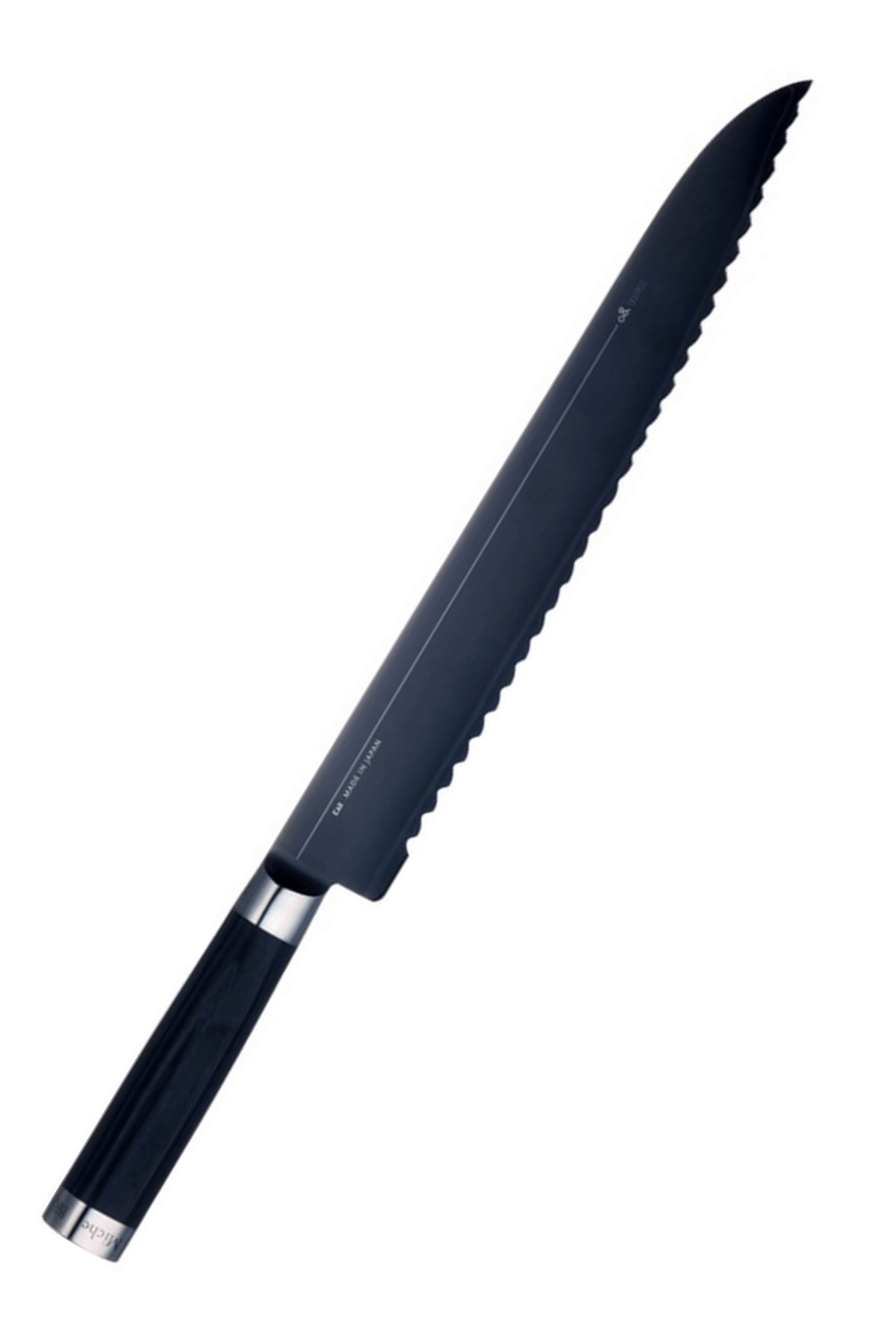 Couteau à pain Kai Michel Bras n°9 28,5cm acier inox SG2 + fourreau en bois