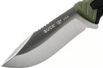 Couteau Buck 656 Pursuit Large 0656GRS lame 11,4cm manche nylon/fibres de verre vert + étui polyester