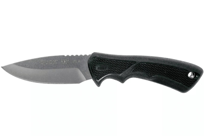 Couteau Buck 684 Bucklite Max II Small 0684BKS lame 8,3cm manche caoutchouc noir + étui polyester