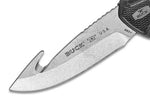 Couteau Buck 685 Bucklite Max II Large Guthook 0685BKG lame 10,2cm manche caoutchouc noir + étui polyester