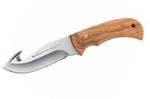Couteau Muela Bisonte 9224 lame 11,5cm manche en bois d'olivier + étui en cuir