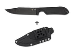 Couteau Spyderco Street Bowie FB04PBB lame noire 12,8cm manche nylon et fibre de verre + étui Kydex