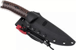 Couteau multifonction Buck 863 Selkirk 0863BRS lame 11,7cm manche micarta marron avec allume-feu et étui nylon