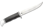 Couteau Buck 105 Pathfinder 0105BKS lame 12,7cm manche résine phénolique noir/alu + étui cuir