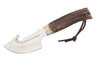 Couteau Muela Raccoon 9232 lame 8cm en inox manche en bois de cerf + étui en cuir