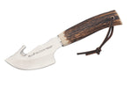 Couteau Muela Raccoon 9232 lame 8cm en inox manche en bois de cerf + étui en cuir