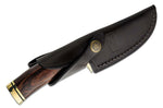 Couteau Buck 191 Zipper 0191BRG lame guthook 10,5cm manche bois de noyer + étui cuir