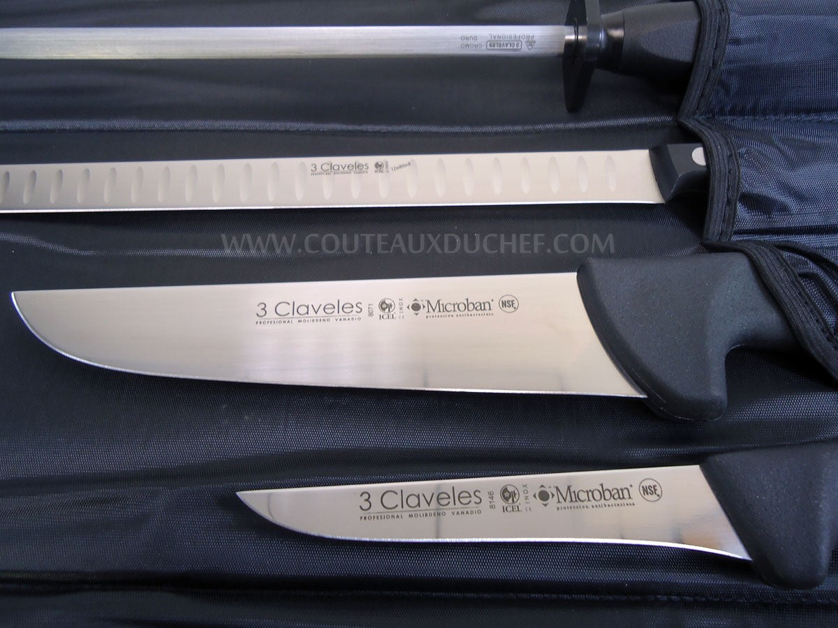 Trousse professionnelle découpe du jambon 3 Claveles