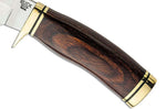 Couteau Buck 191 Zipper 0191BRG lame guthook 10,5cm manche bois de noyer + étui cuir