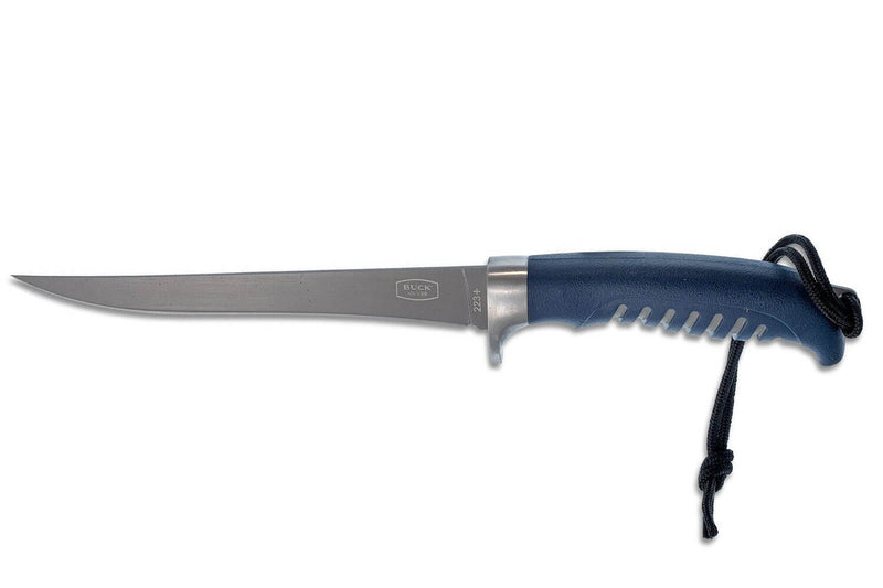 Couteau à filet Buck 223 Silver Creek 0223BLS lame 16cm manche polypropylène/caoutchouc + étui