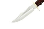 Couteau Muela Bufalo 9258 lame 17 cm inox manche stamina rouge + étui en cuir