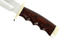 Couteau Muela Bufalo 9258 lame 17 cm inox manche stamina rouge + étui en cuir
