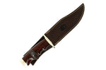 Couteau Muela Bufalo 9258 lame 17 cm inox manche stamina rouge + étui en cuir