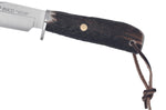 Couteau Muela Braco 9275 lame 11cm en inox manche en bois de cerf avec lacet + étui en cuir