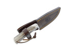 Couteau Muela Braco 9275 lame 11cm en inox manche en bois de cerf avec lacet + étui en cuir