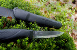 Couteau Mora Companion 12141 lame inox 10,4cm manche caoutchouc noir + étui