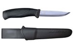 Couteau Mora Companion 12141 lame inox 10,4cm manche caoutchouc noir + étui