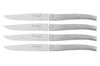 Coffret bois 4 couteaux à steak Alphonse Lou Laguiole inox monobloc - Ecorce