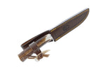 Couteau Muela Gredos 9218 lame en inox 14cm manche en bois de cerf + étui en cuir