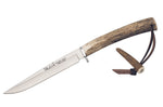 Couteau Muela Gredos 9218 lame en inox 14cm manche en bois de cerf + étui en cuir