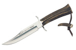 Couteau Muela Gredos 9219 lame en inox 16cm manche bois de cerf + étui en cuir