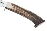 Couteau Muela Gredos 9228 lame poli glace 14cm manche en bois de Cerf + étui en cuir
