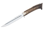 Couteau Muela Gredos 9228 lame poli glace 14cm manche en bois de Cerf + étui en cuir