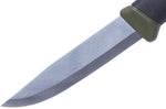 Couteau Mora Companion MG 11827 lame inox 10,4cm manche caoutchouc noir/kaki + étui
