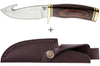 Couteau Buck 191 Zipper 0191BRG lame guthook 10,5cm manche bois de noyer + étui cuir