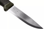 Couteau Mora Companion MG 11863 lame carbone 10,4cm manche caoutchouc noir/kaki + étui