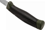 Couteau Mora Companion MG 11863 lame carbone 10,4cm manche caoutchouc noir/kaki + étui