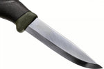 Couteau Mora Companion Heavy Duty MG 12210 lame carbone 10,4cm manche caoutchouc noir/kaki + étui