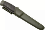 Couteau Mora Companion Heavy Duty MG 12210 lame carbone 10,4cm manche caoutchouc noir/kaki + étui