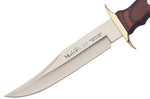 Couteau Muela Bowie 9238 lame en inox 16cm manche en bois de stamina + étui en cuir